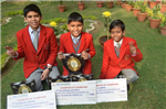 Prakhar,Aakansh and Arush. Winners of state level Brain O Brain.